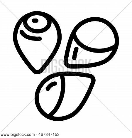 Sorghum Grain Food Line Icon Vector. Sorghum Grain Food Sign. Isolated Contour Symbol Black Illustra