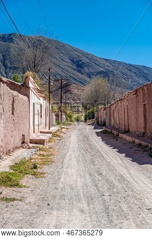 Street Of The Argentinian Village Of La Poma In The Andes