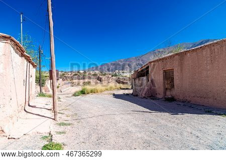 Street Of The Argentinian Village Of La Poma In The Andes
