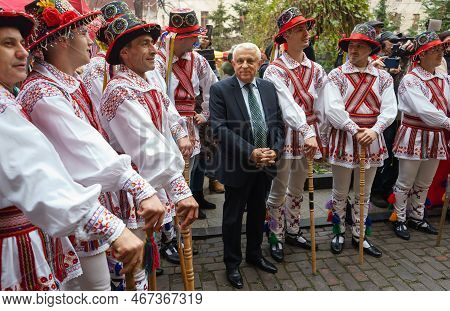 Bucharest, Romania - December 16, 2022: Romanian Minister Of Agriculture And Rural Development Petre