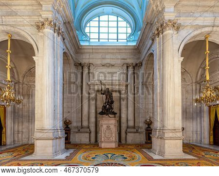 Palacio Real Royal Palace Of Madrid Official Residence Of Royal Family Of Spain On 6 December 2022