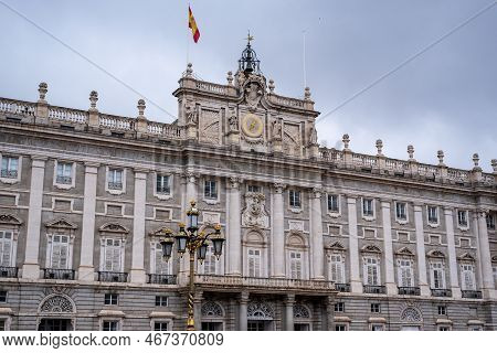 Palacio Real Royal Palace Of Madrid Official Residence Of Royal Family Of Spain On 6 December 2022