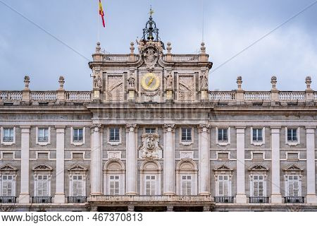 Palacio Real Royal Palace Of Madrid Official Residence Of Royal Family Of Spain On 6 December 2022