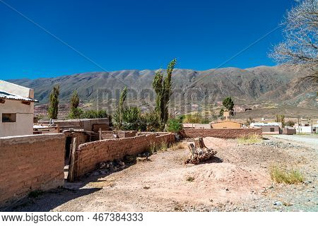 Street Of The Argentinian Village Of La Poma In The Andes