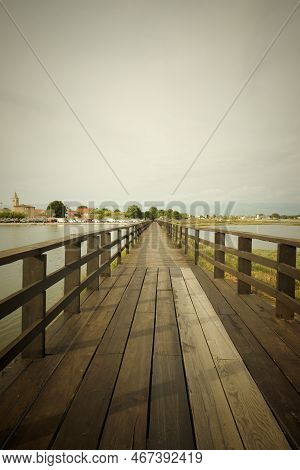 Croatian Village Nin In Middle Of Summer During June Day Time