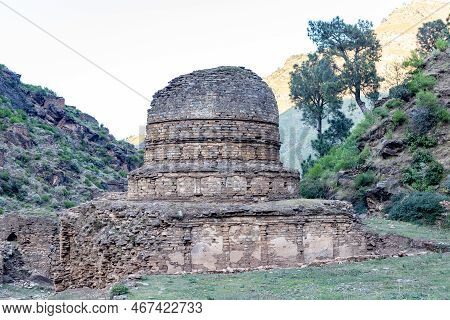 A Picture Of Tokar Dara Stupa In Najigram Swat Valley, Kpk Pakistan