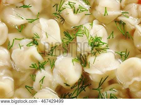 Ravioli Del Plin  Traditional Type Of Stuffed Fresh Pasta From Southern Piedmont.