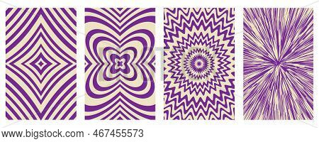 Clockwork Poster Retro Background Swirl. Psychedelic Print. Vintage Background