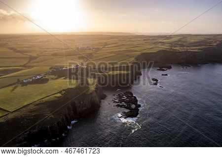 Dunseverick Castle Is Located West Of The Village Of Dunseverick, In County Antrim, In Northern Irel