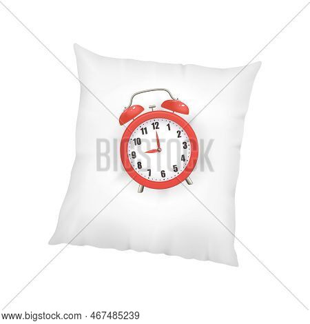 Realistic Sleeptime Composition With Isolated Image Of Accessory On Blank Background Vector Illustra