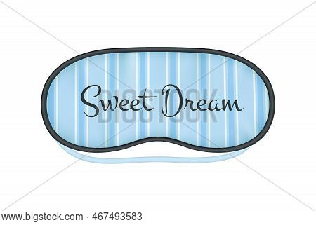 Realistic Sleeptime Composition With Isolated Image Of Accessory On Blank Background Vector Illustra