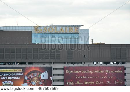 Solaire Resort And Casino Manila Facade In Paranaque, Philippines