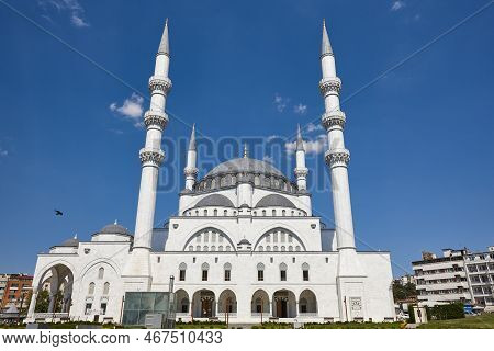 Historic Melike Hatun Mosque In Ankara City Center. Turkey