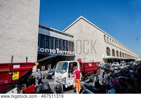 Rome, Italy - July 27, 2022: Roma Termini Train Station, Is The Main Railway Station Of Rome, Italy.