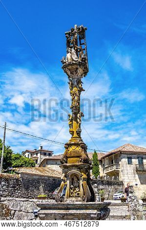 Calvary Of Hio, A Village In The Province Of Pontevedra, Galicia, Spain In Europe