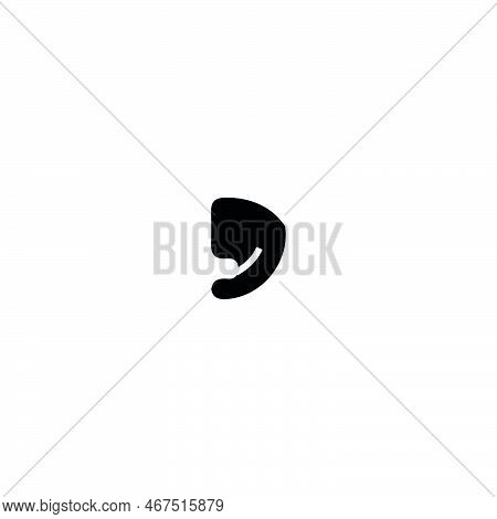 Comma Icon. Simple Style Poster Background Symbol. Comma Brand Logo Design Element. Comma T-shirt Pr
