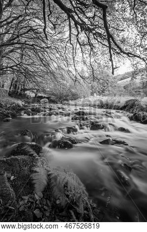 Robbers Bridge In Exmoor National Park