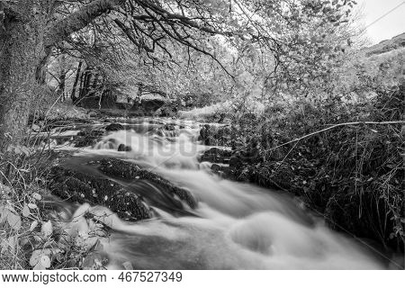 Robbers Bridge In Exmoor National Park