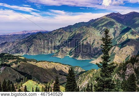Landscape Of Tianshan Tianchi Scenic Area, Xinjiang, China