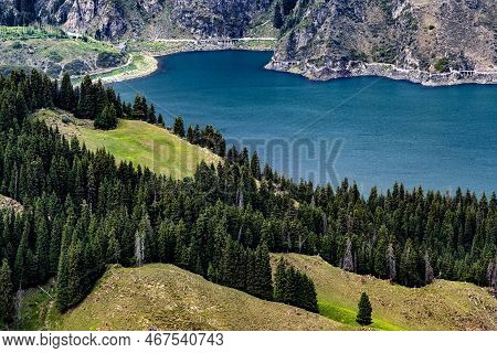 Landscape Of Tianshan Tianchi Scenic Area, Xinjiang, China