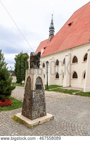 Sighisoara - Romania, July,16 2022. Statue Of Vlad Tepes (also Known As Vlad Dracul Or Dracula) In T