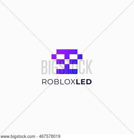 Letter B And L Led Simple Logo Robot Simple