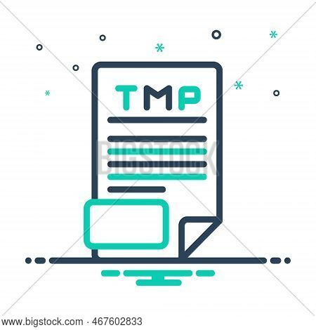 Mix Icon For Tmp Collection Document Extension File Format Archive Text