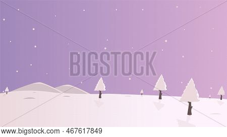This Snow And Trees Background Is Perfect For Web Or Anything Else