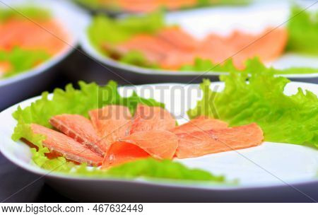Cold Snacks On The Table In The Restaurant