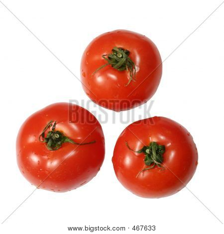 Drei rote Tomaten