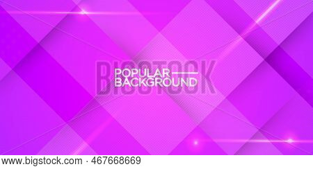 Bright Purple Vector Template With Simple Light Pattern. Cool Design On Abstract Background With Col