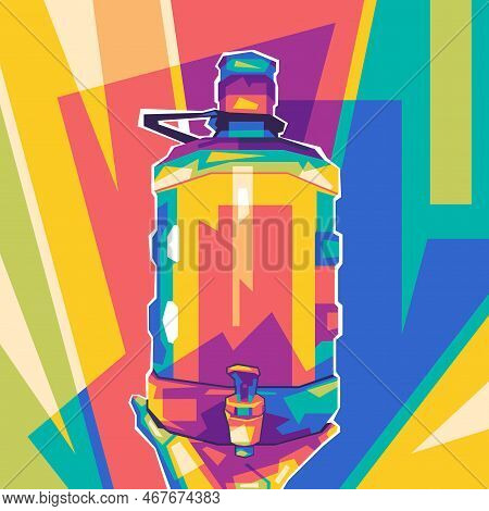 Galloon Design With Pop Art Wpap Style Vector Illustration