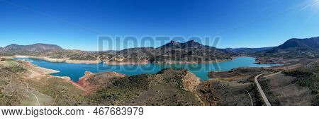 View Of Zahara - El Gastor Reservoir, Cadiz, Andalusia, Spain