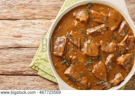 Carbonnade Flamande Classic Belgian Dish This Stew Features Beef And Onions In A Beer-laced Broth Cl