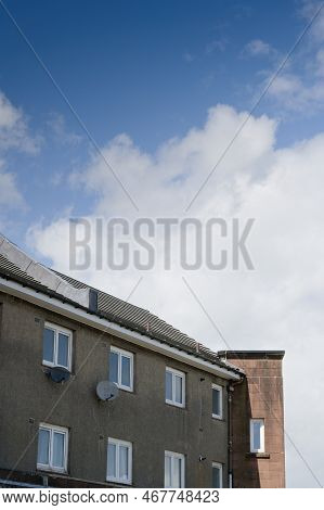 Council Flats In Poor Housing Estate With Many Social Welfare Issues In Linwood