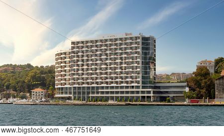 Exterior Of Modern Architectural Design Building Of Grand Tarabya Five Stars Hotel, Suited By Bospho