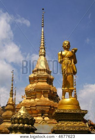 Buddha og Stupa