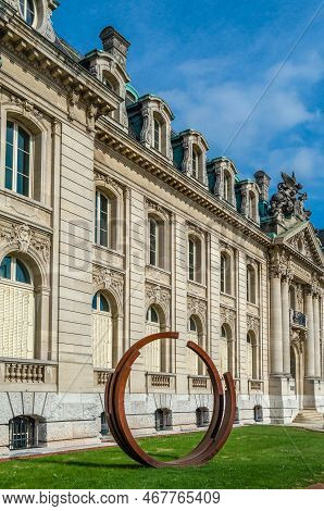 Luxembourg City, Luxembourg - August 27, 2013: The Arbed Building, Headquarters Of Arcelormittal Con