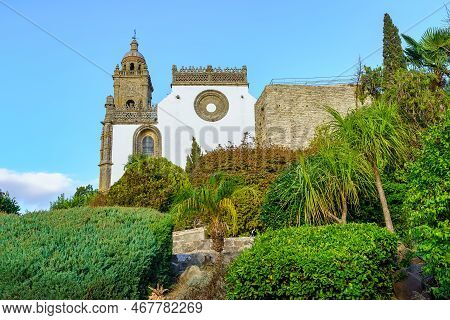 Medival Church Of Stone And White Walls Of The Picturesque Town Of Medina Sidonia, Cadiz.