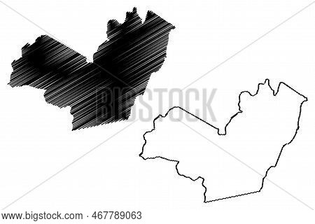 Barro Preto Municipality (bahia State, Municipalities Of Brazil, Federative Republic Of Brazil) Map 