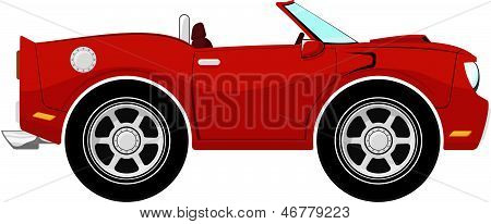 funny car convertible roja