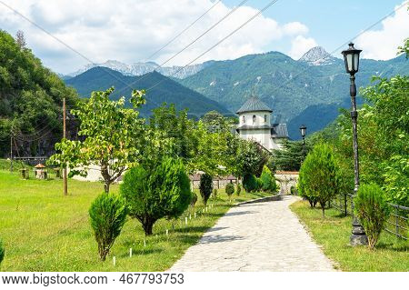 Moraca Monastery. Serbian Orthodox Monastery Located In Valley Of Moraca River In Kolasin, Central M