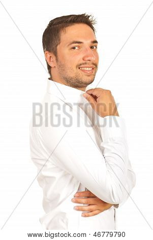 英俊的行政男