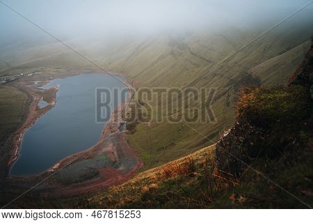 Llyn Y Fan Fach Lake. Brecon Beacons National Park. Black Mountain, Carmarthenshire, South Wales, Th