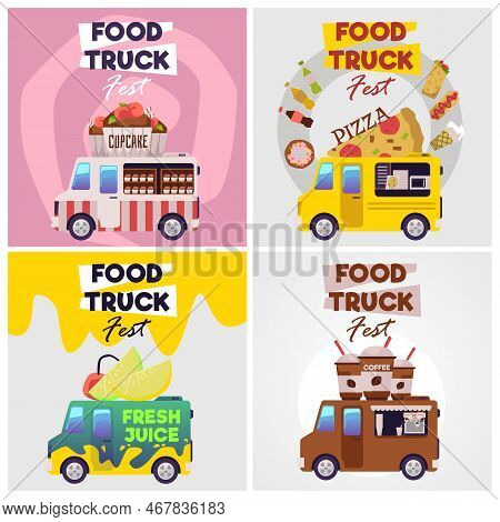 Food Truck Banners Vector & Photo (Free Trial) | Bigstock