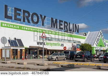 Marratxi, Spain; December 16 2022: Main Facade Of The Multinational Hardware And Furniture Company, 