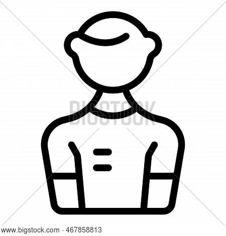 Hacker Boy Icon Outline Vector. Cyber Crime. Security Mail