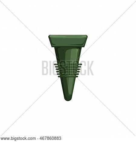 Stopper Wine Cork Cartoon. Stopper Wine Cork Sign. Isolated Symbol Vector Illustration