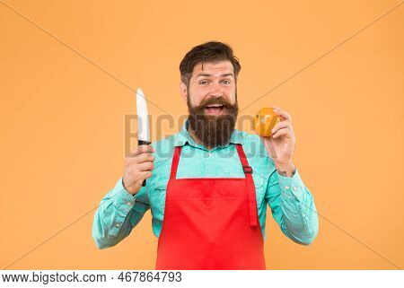 Chef Prepares Meal. Safe Cutting. Cutting Veggies. Ultimate List Of Cutting Techniques Every Chef Sh