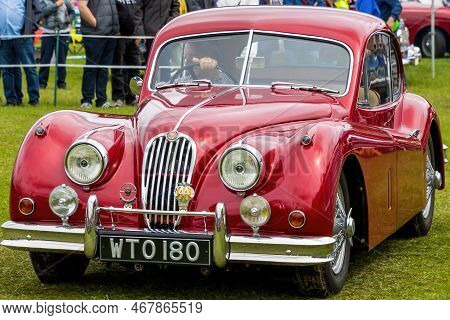 Bath, Uk, June 19, 2022: Jaguar Xk140 - 1956 - Wto 180 At Bath Festival Of Motoring 2022